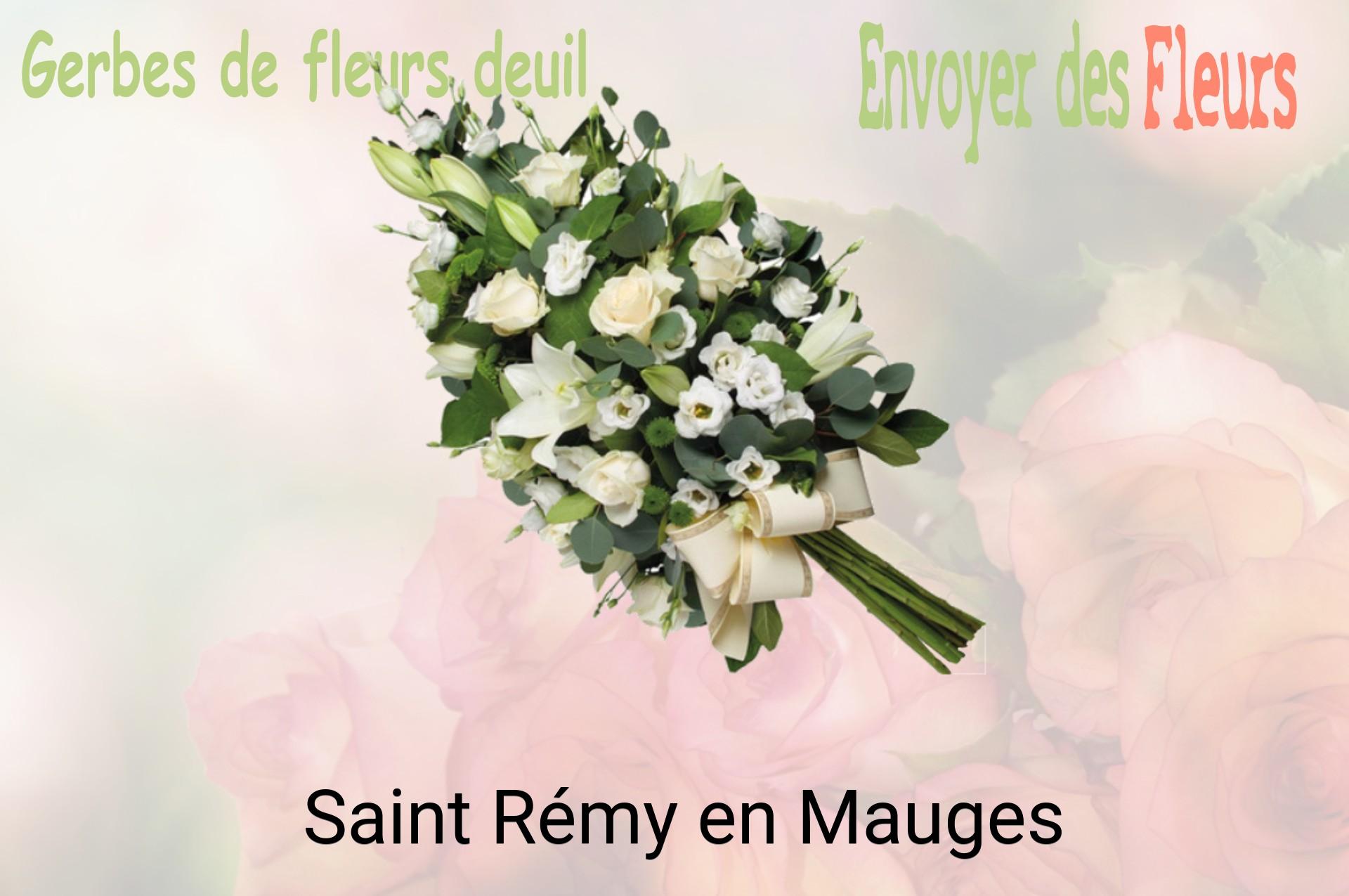 Gerbe de fleurs de deuil livrée à Saint-Rémy-en-Mauges